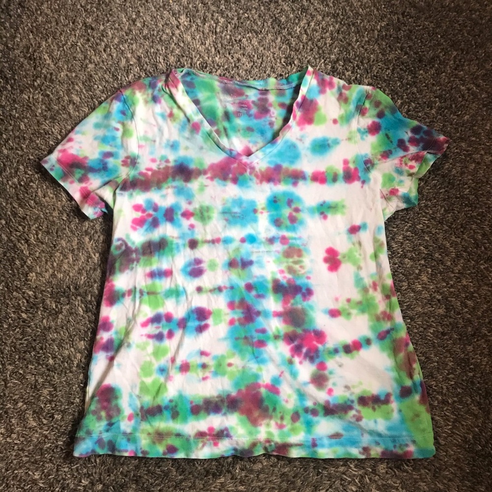 Tie Dyed V-Neck